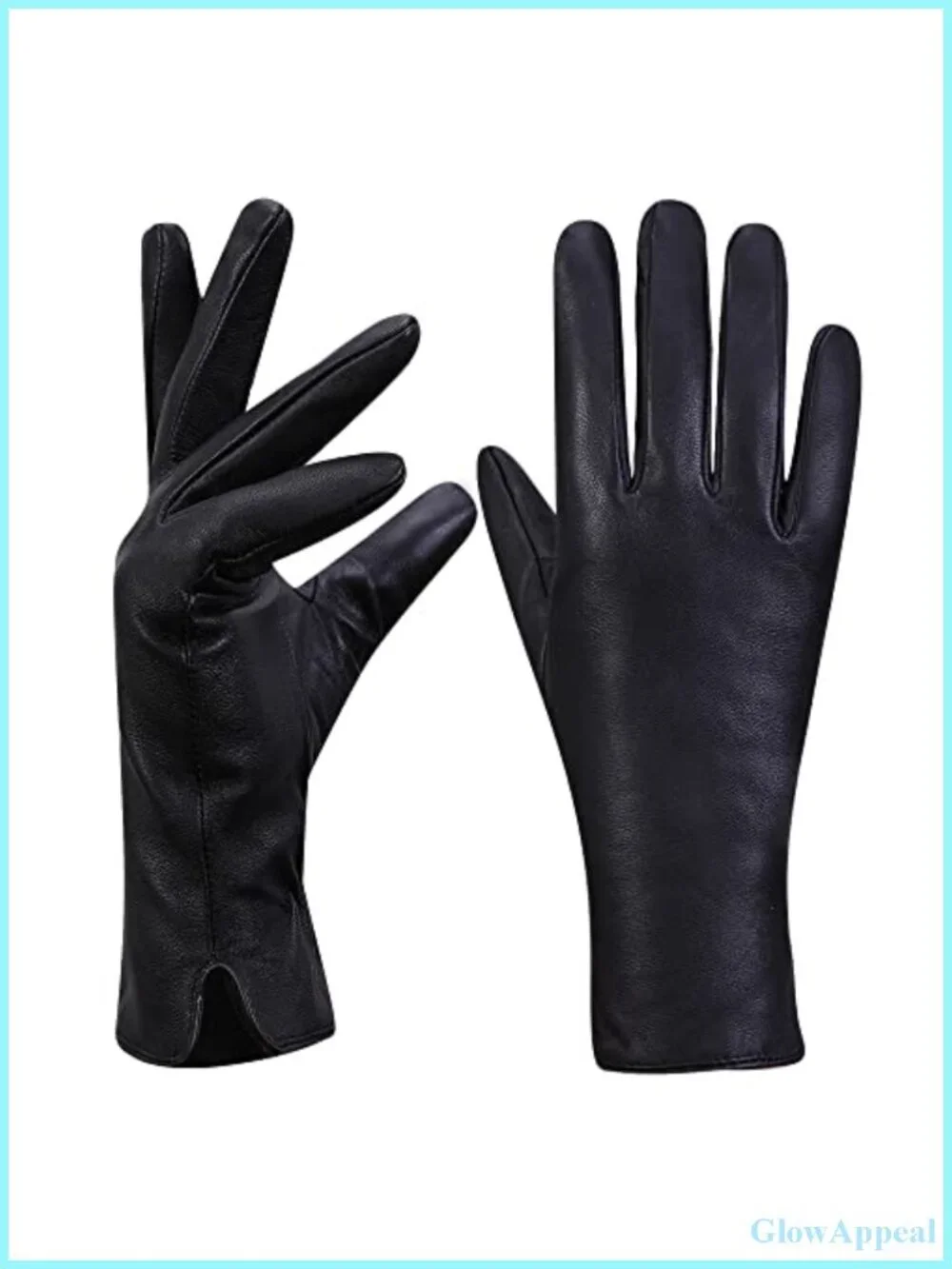 Women's Nappa Lambskin Leather Gloves Cashmere Lining Touchscreen Winter